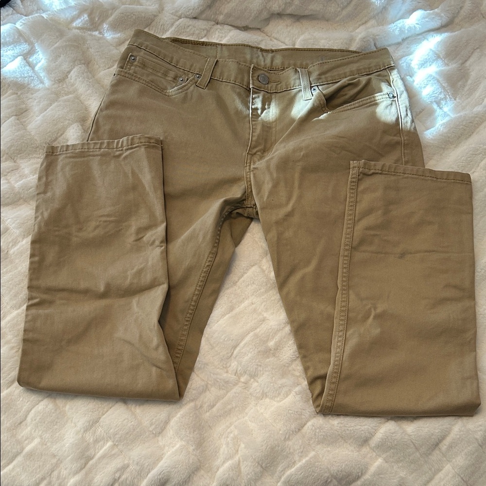 Mens Levi's Beige 511 Slim Fit Jeans size 32/30